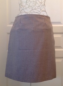 Jupe droite "Cousu Main"