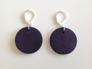 boucles d'oreilles en cuir