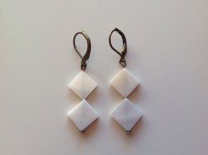 boucles d'oreilles nacre