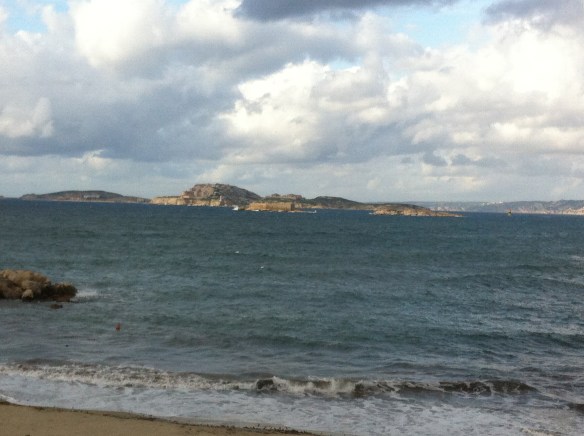marseille vue du bord de mer