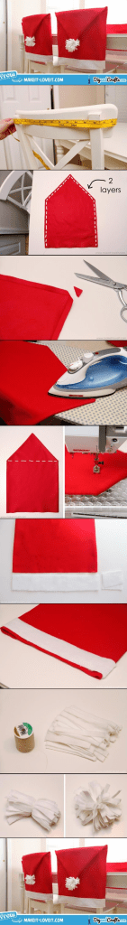 déco noel couvre chaise père noel