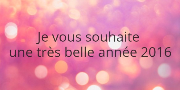 bonne année 2016