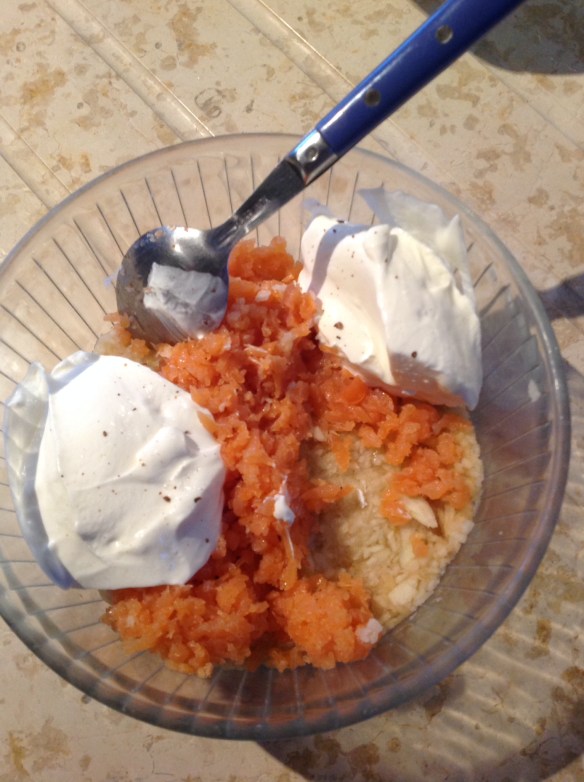 préparation vérine pomme saumon